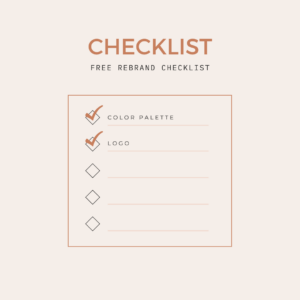 Free Re-Brand Checklist